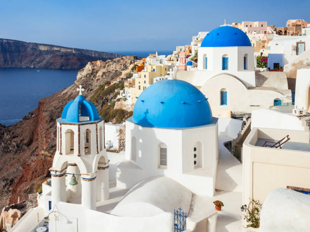 istock Oia town in Santorini 1353072349