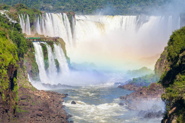 istock Iguazu Falls or Waterfall landscape 1353072360