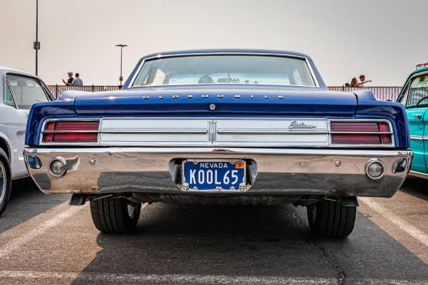 Vintage classic American old timer car in town of Moron Cuba