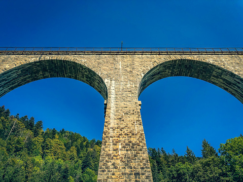 Stone bridge for trains in Germany.