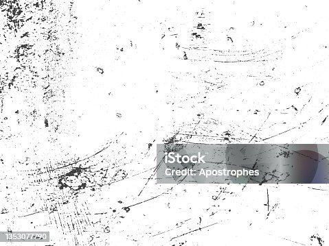 istock Grunge texture background vector, textured grungy black vintage design element in old distressed paper or border illustration, scratches and grungy lines for photo overlay frame template 1353077790