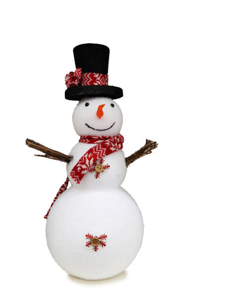 istock snowman isolated on shop self winter background 1353077963