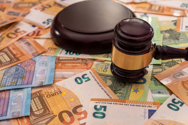 istock Judge gavel on euro banknotes 1353081453