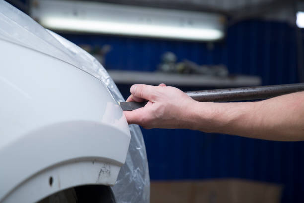 istock Car body repair. 1353082823
