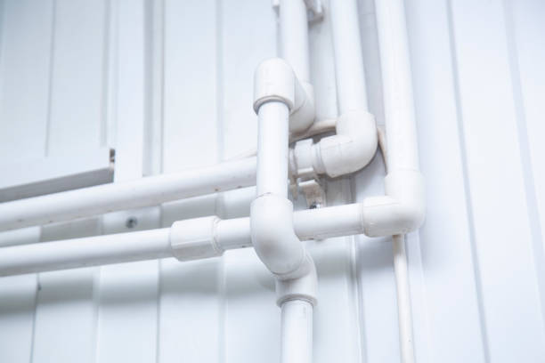 istock Polypropylene pipes for heating and for hot water. 1353082847