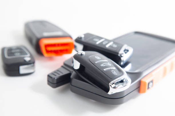 istock Production of car keys, 1353082917