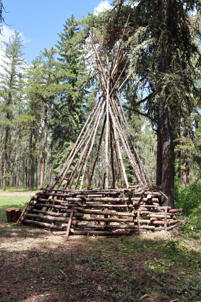 istock A teepee base used for a sweat lodge 1353096495