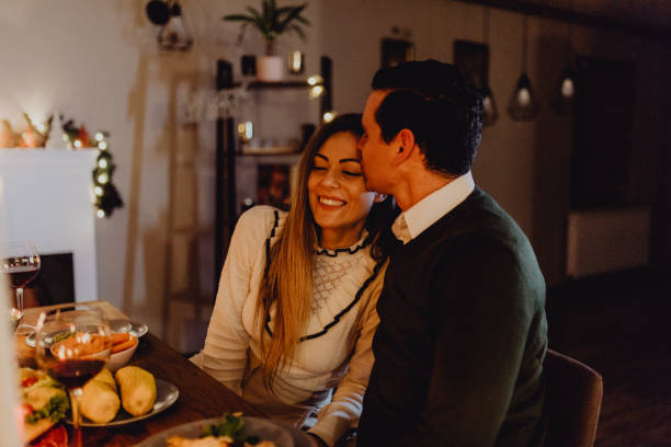 istock New year dinner at home with friends 1353097706