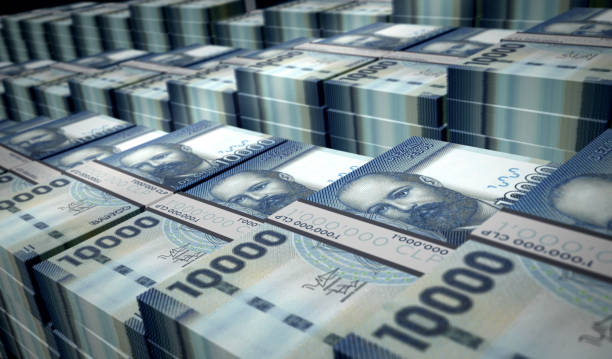 istock Chile Pesos money banknotes pack 3d illustration 1353098840