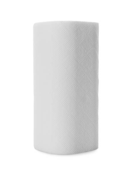 istock Roll of paper tissues isolated on white 1353100162