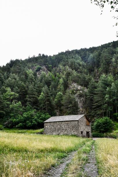 istock old house in the mountains, photo as a background 1353101806