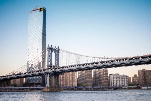 istock Manhattan Bridge and Manhattan Cityscape 1353103180