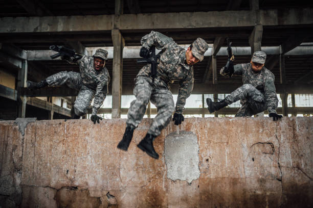 Military men on a mission