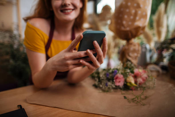 istock Social media is a big part of her work 1353118067
