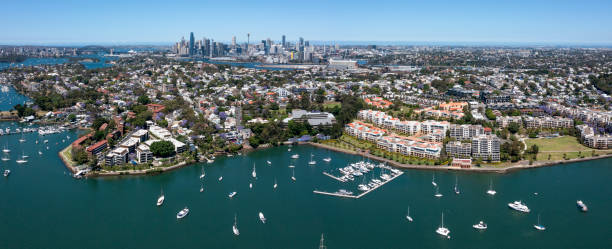 The Sydney suburbs of Rozelle. stock photo
