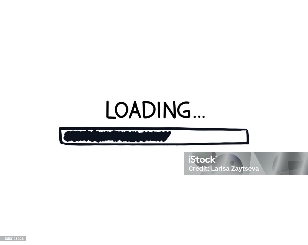 Rectangular Loading Bar Ict Rectangular Loading Bar Sketch Doodle Download Bar Filled With Painted ...