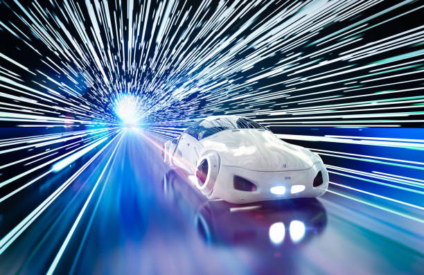 istock driverless car in rail light tunnel 1353124313