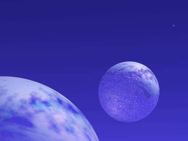 istock Fantastic landscape of Mechanized Planet and Space 1353139040