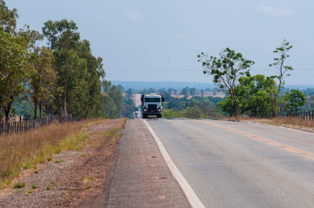 istock heat distortion on the road 1353141775