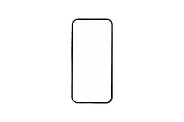 smartphones mobile phone isolated white background.clipping path