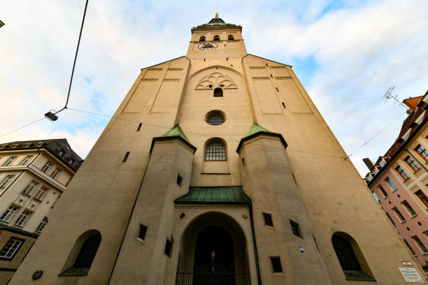 St Peter's Church is a Roman Catholic parish church in the inner city of Munich, southern Germany. Its 91-meter tower is commonly known as \