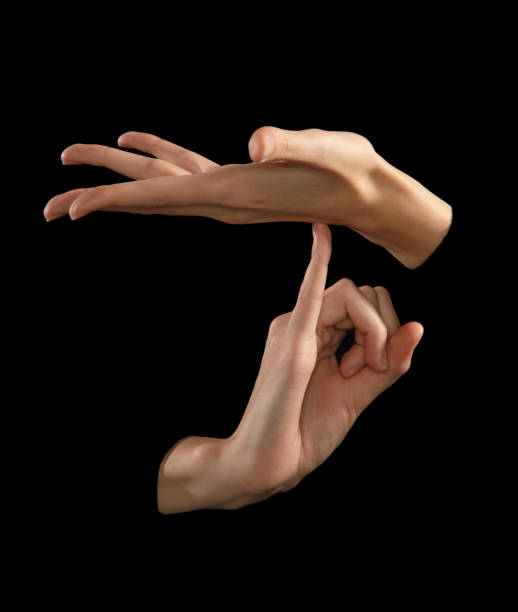 istock female hands expression gestures isolated on black background 1353158712