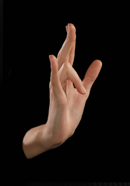 istock female hands expression gestures isolated on black background 1353158726