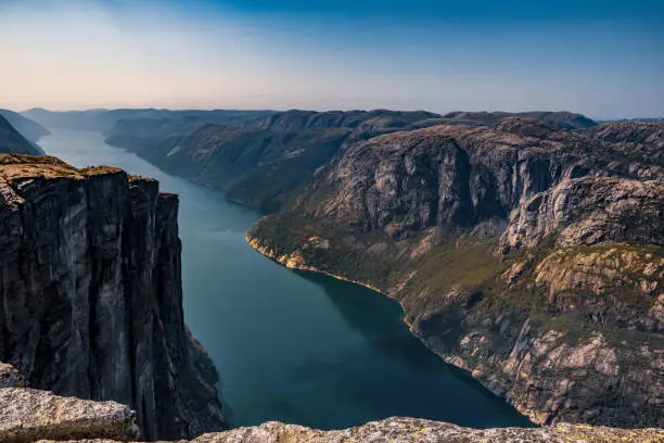 Photo of Beautiful view of Lysefjord and Kjerag mountain