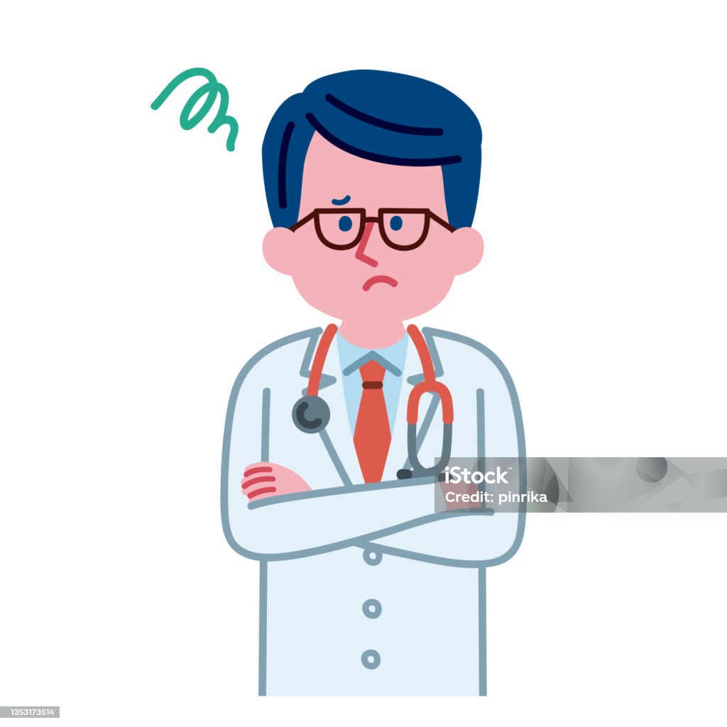 Problem Doctor Images Illustration Of A Doctor With A Problem Stock Illustration - Download ...