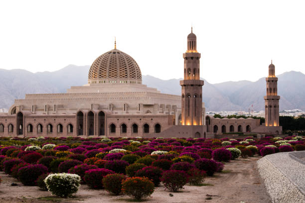 Grand mosque Muscat,Oman Muscat,Oman,05/03/2019. Grand mosque,Muscat,Oman arabian peninsula stock pictures, royalty-free photos & images