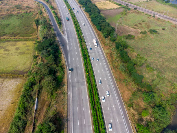 istock The Expressway Aerial Views 1353182584