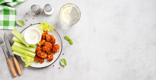 Buffalo style barbecue cauliflower