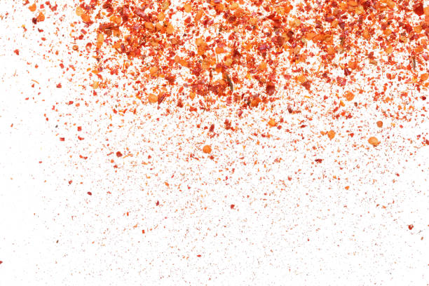 istock Red dried chili pepper isolated on white background 1353184808