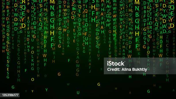 Colour Matrix Computer Code Vector Illustration Technology Background ...