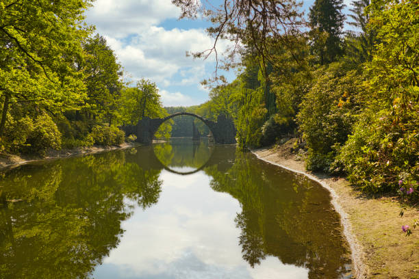 istock Rakotz bridge in the Rhododendron Park in Kromlau a unique structure 1353190980