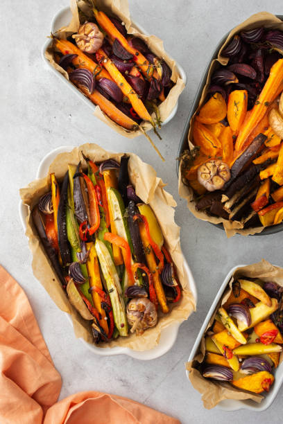 istock Fresh stewed vegetables baked in the oven 1353191819
