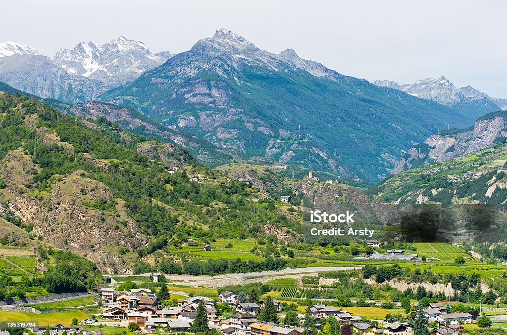 Valle de Aosta.   Italia - Foto de stock de Valle de Aosta libre de derechos