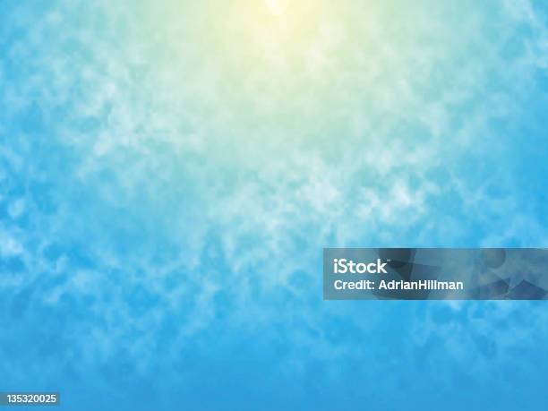 Sunsky - Arte vetorial de stock e mais imagens de Amarelo - Amarelo, Azul, Céu