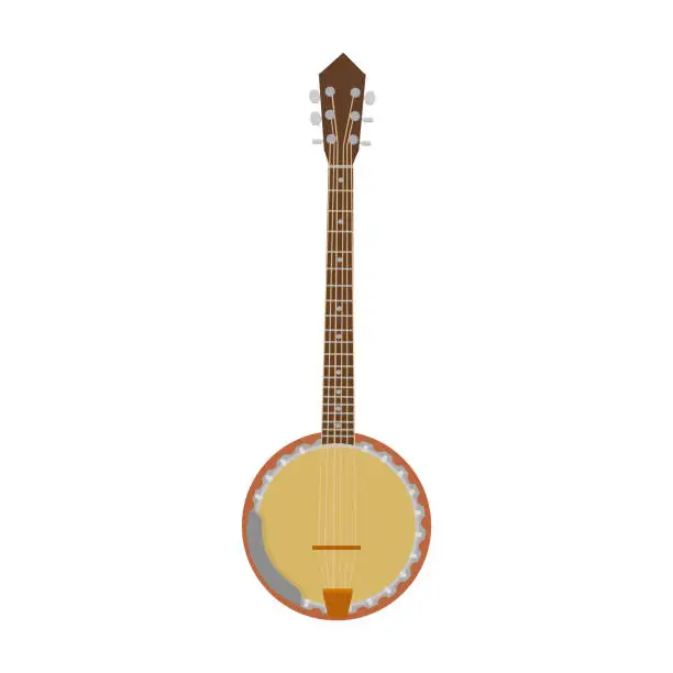 Vector illustration of Banjo musical instrument