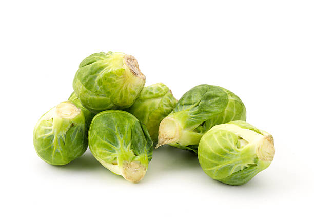 Brussel sprouts pile stock photo