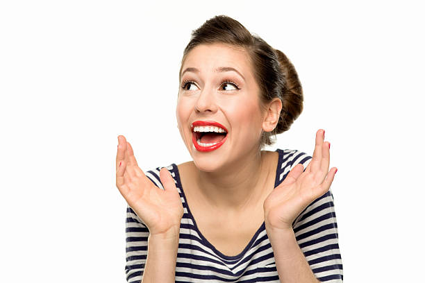 istock Shocked pin-up girl 135320275