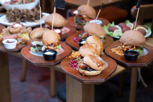 fast food foods on the table