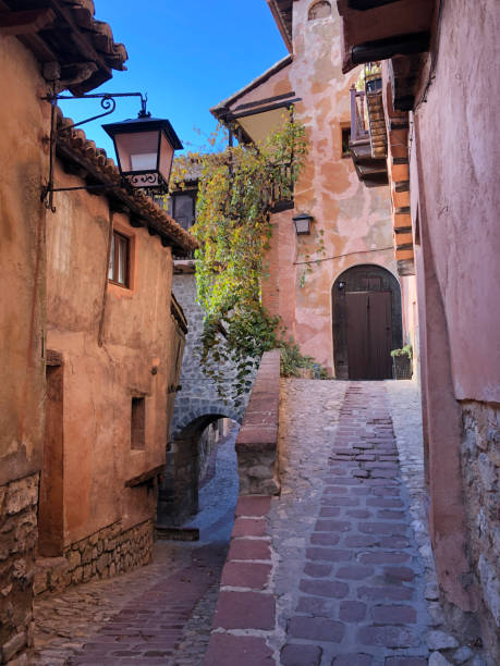 istock Beautiful old architecture and buildings in Albarracin, Spain 1353204266