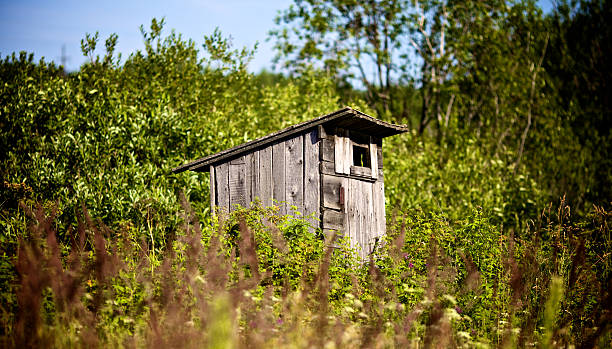 istock Old Outhouse Waiting For You 135320467