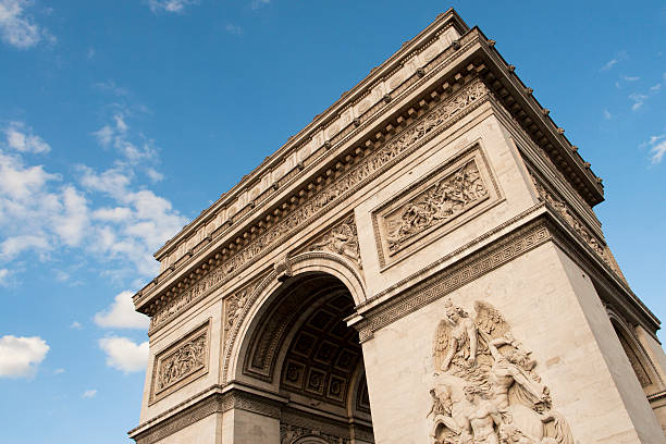 arc de triumphe パリ ストックフォト