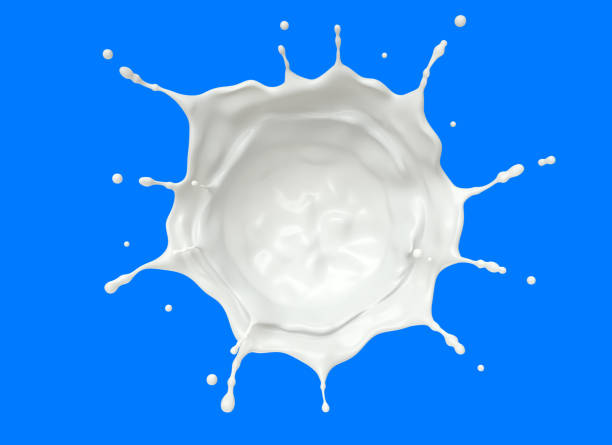 istock Splash of milk view from above 1353207858