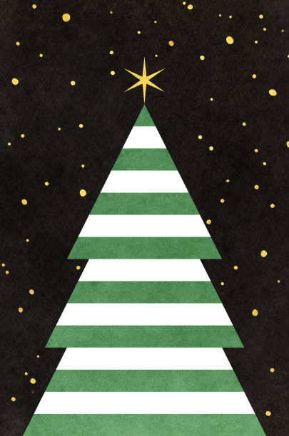 istock Christmas card background with abstract Christmas tree design 1353208843