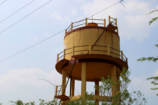 A village water tank built to store water.