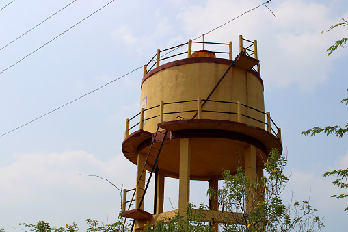 A village water tank built to store water.