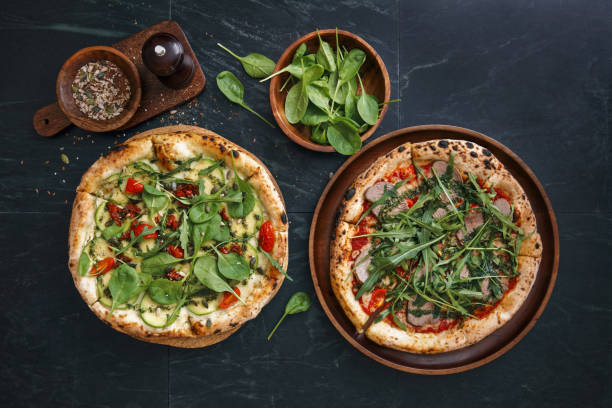 istock Steak Pizza and Pizza with Zucchini 1353220866